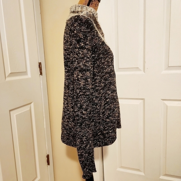 Cato Colorblock Knit Sweater Women's XL Collared Button V-Neck Comfy Cozy Winter - Picture 2 of 9